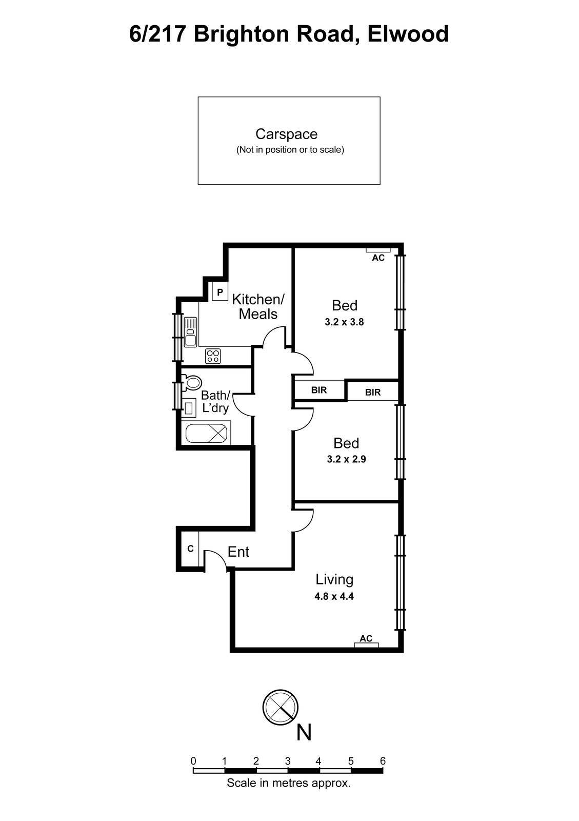 6/217 Brighton Road, Elwood VIC 3184 - Floorplan