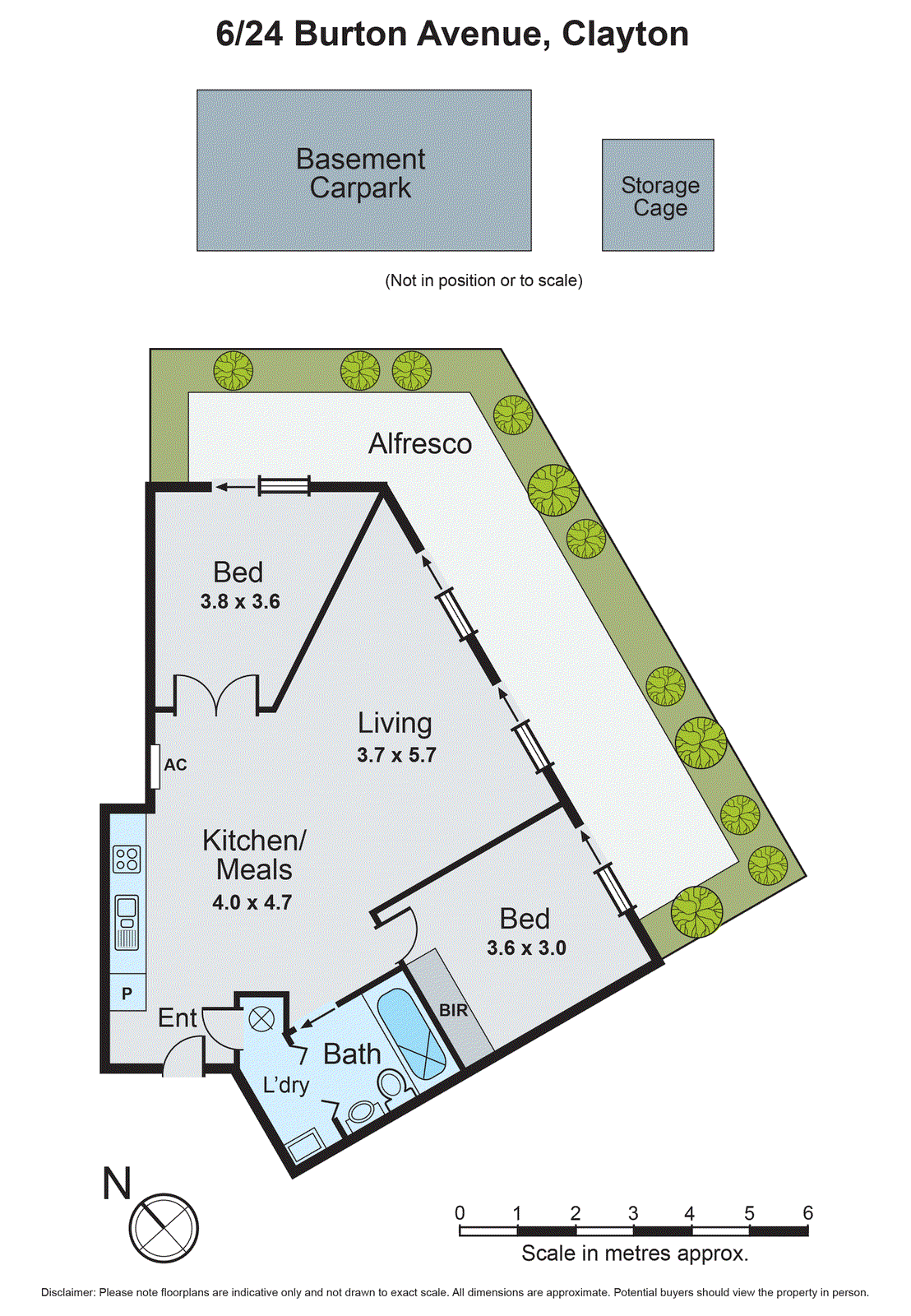 6/24 Burton Avenue, Clayton VIC 3168 - Floorplan