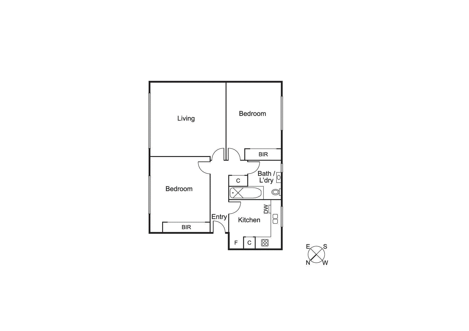 6/26 Ruskin Street, Elwood VIC 3184 - Floorplan