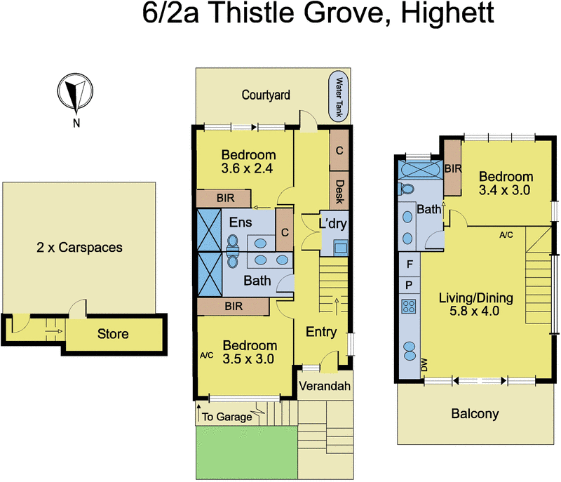 6/2a Thistle Grove, Highett VIC 3190 - Floorplan