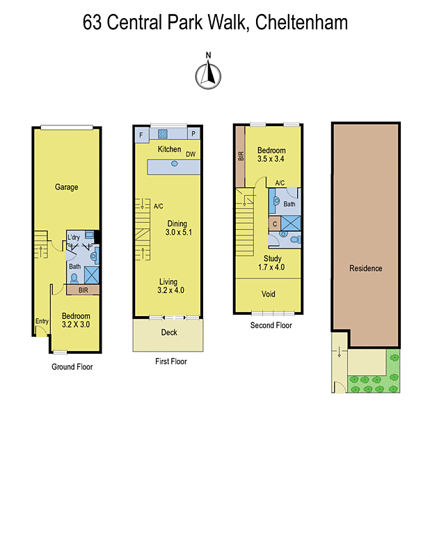 63 Central Park Walk, Cheltenham VIC 3192 - Floorplan