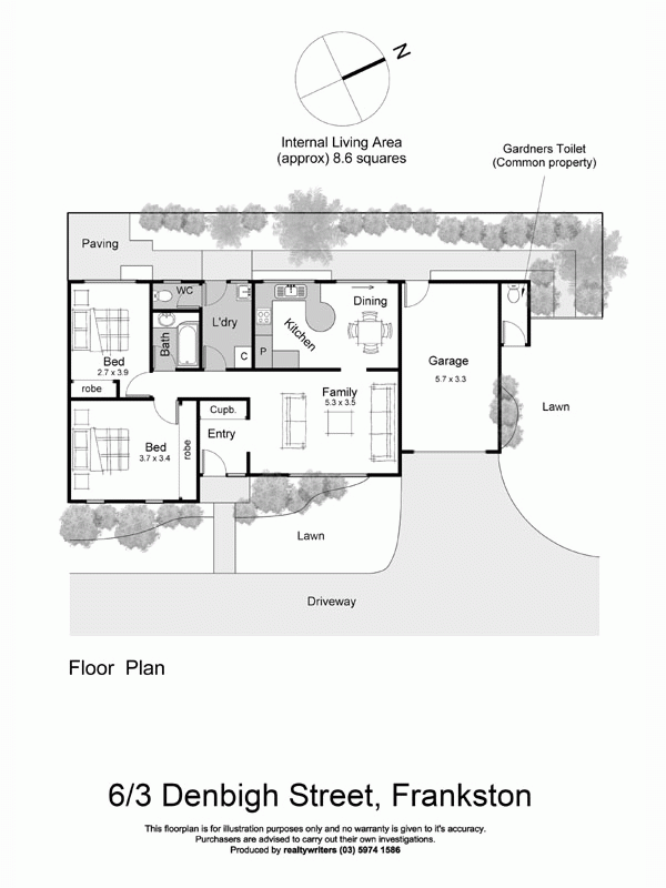 6/3 Denbigh Street, FRANKSTON VIC 3199 - Floorplan