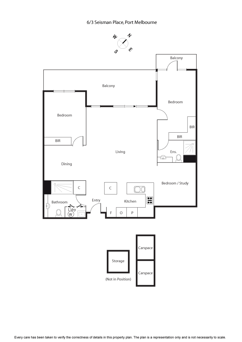 6/3 Seisman Place, PORT MELBOURNE VIC 3207 - Floorplan
