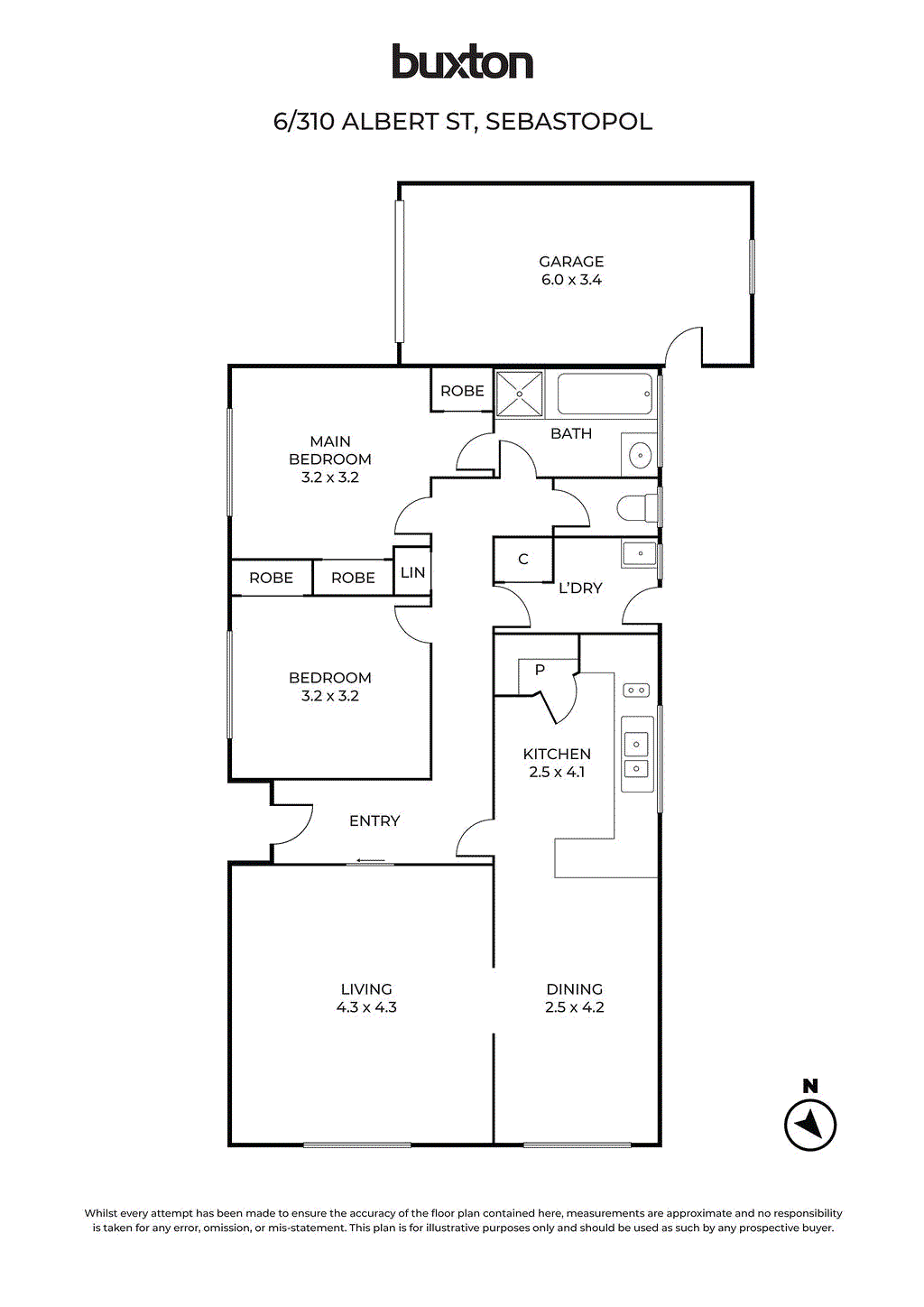 6/310 Albert Street, Sebastopol VIC 3356 - Floorplan