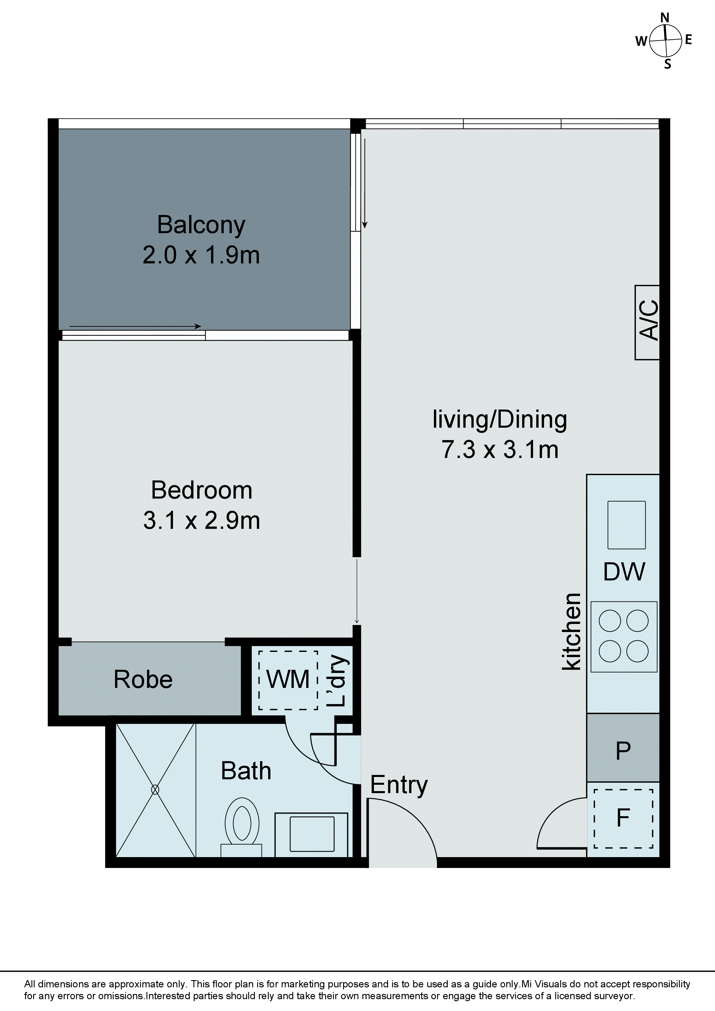 635/23 Blackwood Street, North Melbourne VIC 3051 - Floorplan
