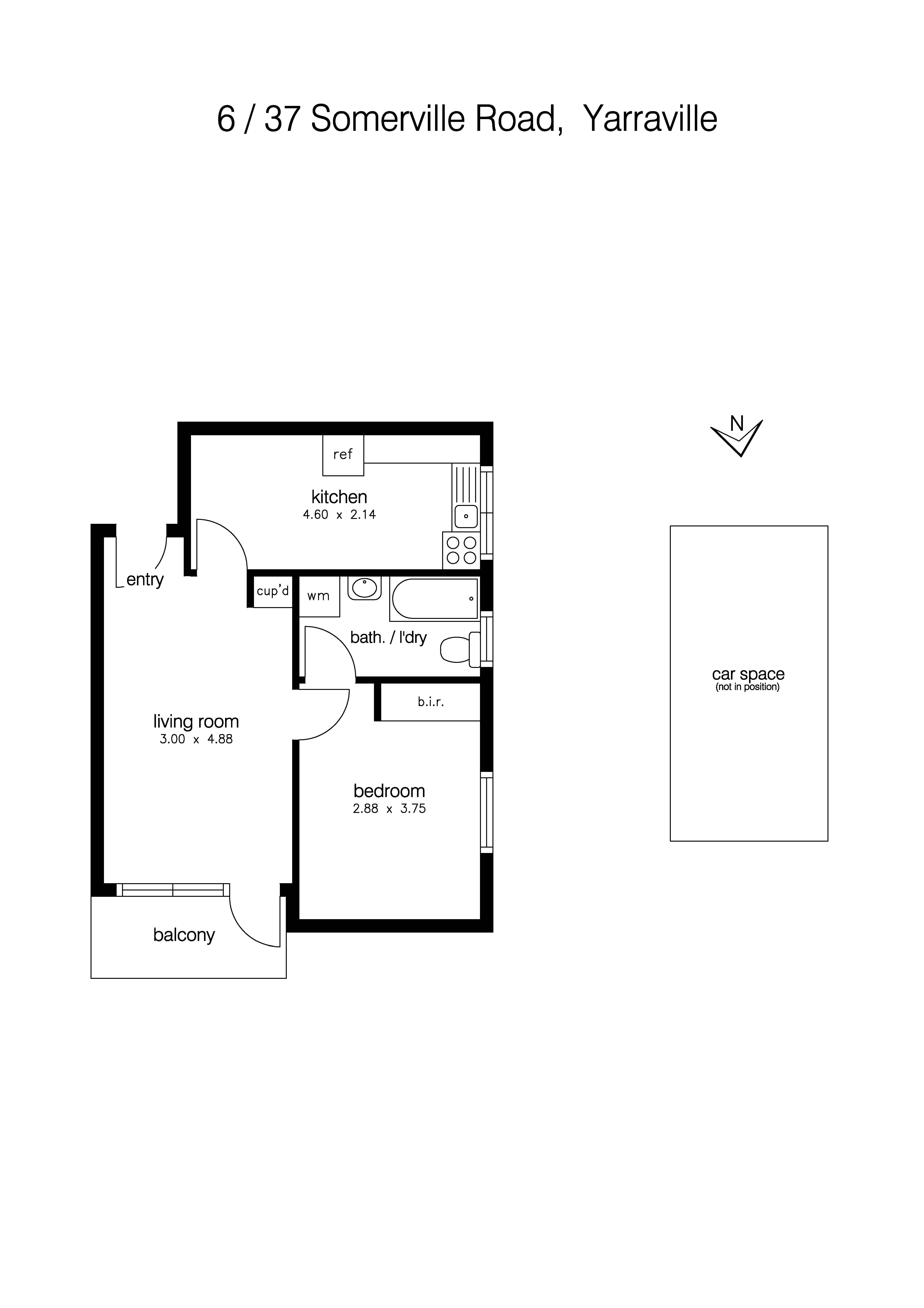 6/37 Somerville Road, YARRAVILLE VIC 3013 - Floorplan