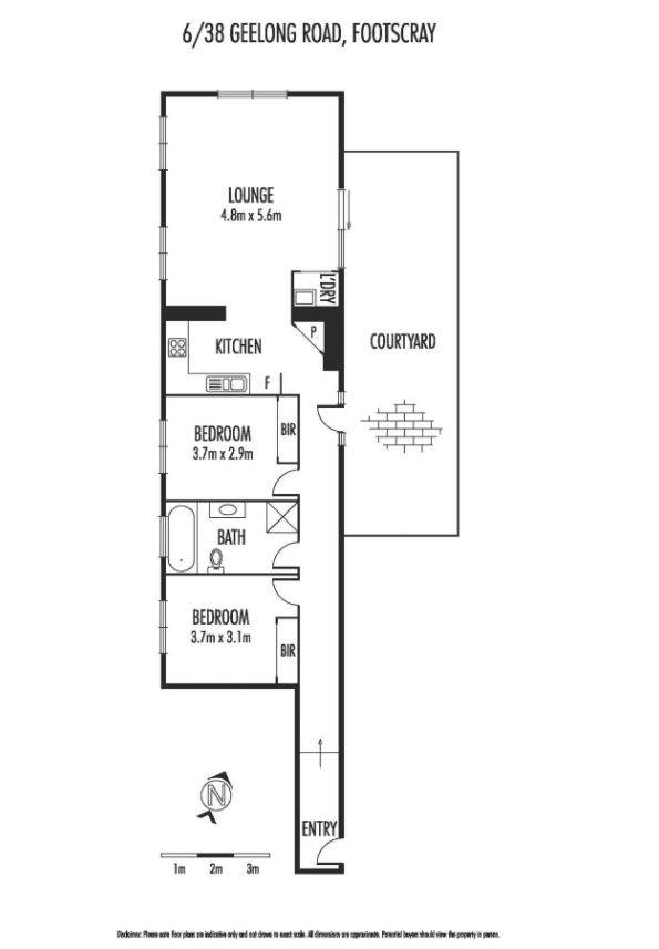 6/38 Geelong Road, FOOTSCRAY VIC 3011 - Floorplan