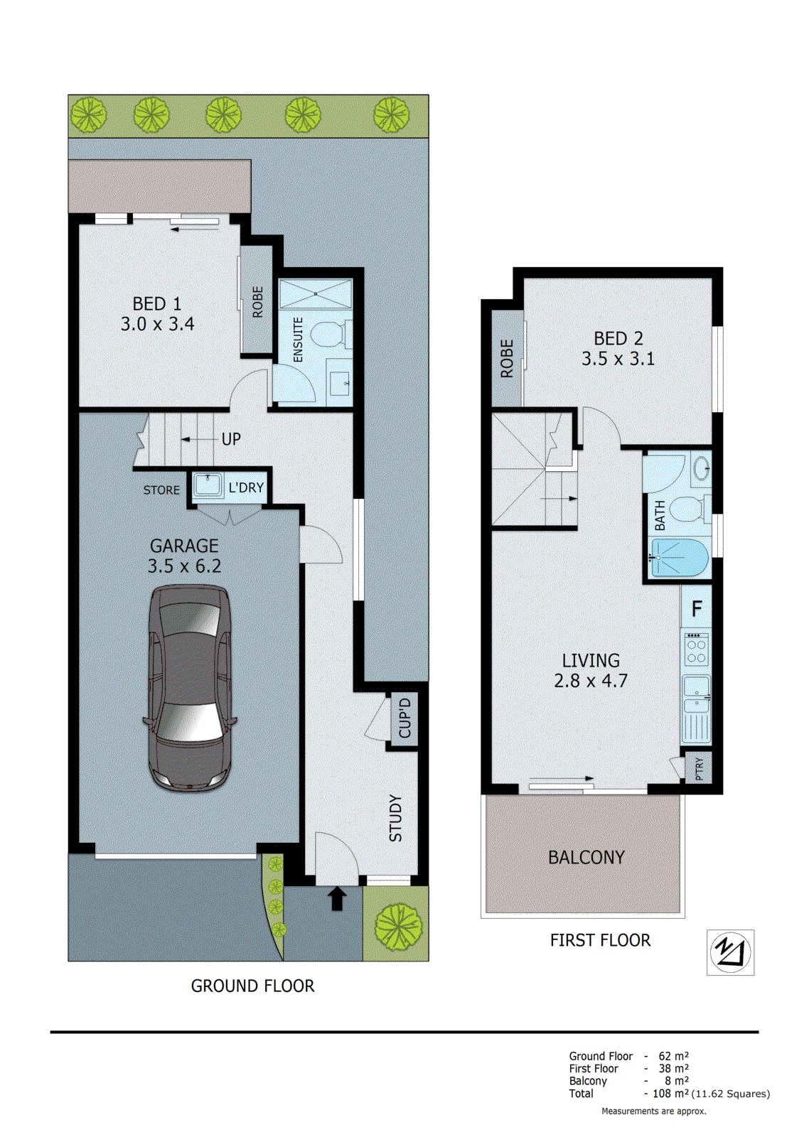6/384 Nepean Highway, Parkdale VIC 3195 - Floorplan