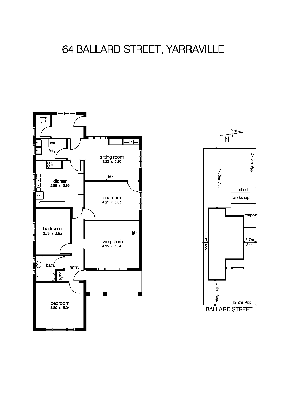 64 Ballard Street, YARRAVILLE VIC 3013 - Floorplan
