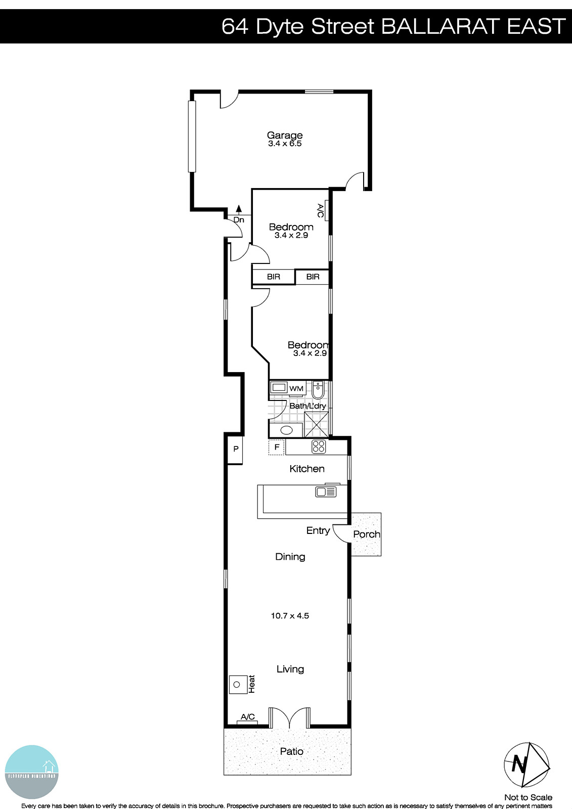64 Dyte Parade, Ballarat East VIC 3350 - Floorplan
