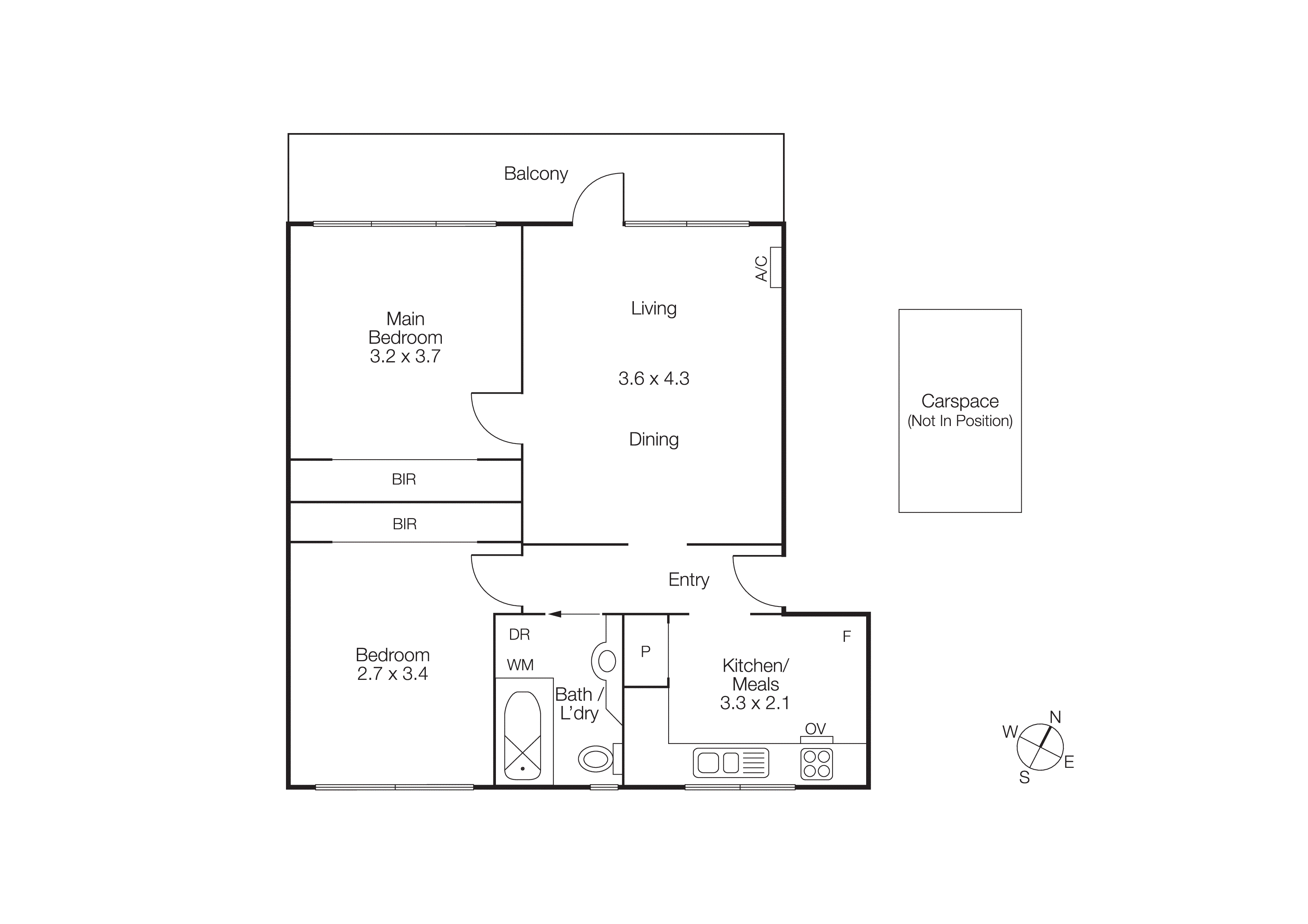 6/4 Hartpury Avenue, Elwood VIC 3184 - Floorplan