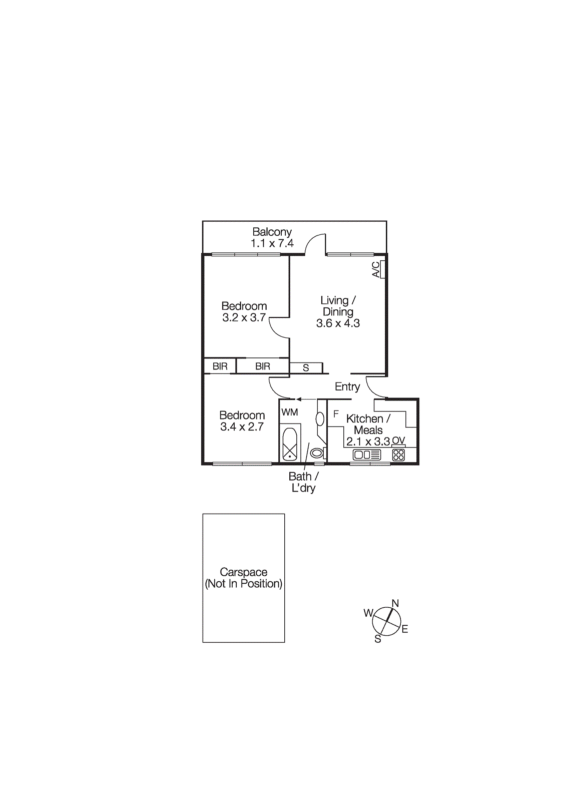 6/4 Hartpury Avenue, Elwood VIC 3184 - Floorplan
