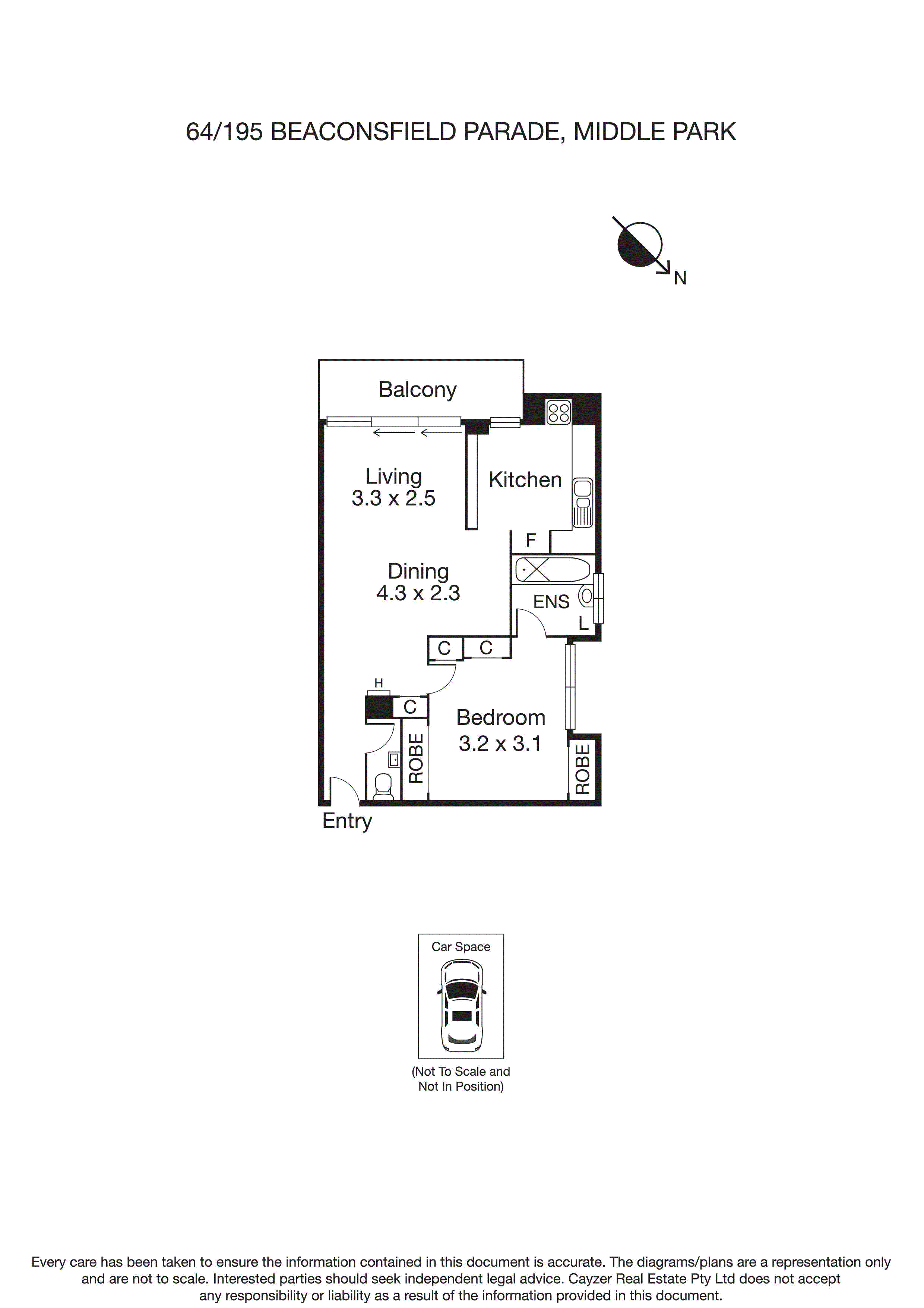 64/195 Beaconsfield Parade, MIDDLE PARK VIC 3206 - Floorplan