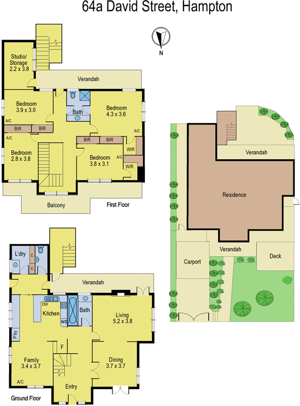 64A David Street, Hampton VIC 3188 - Floorplan