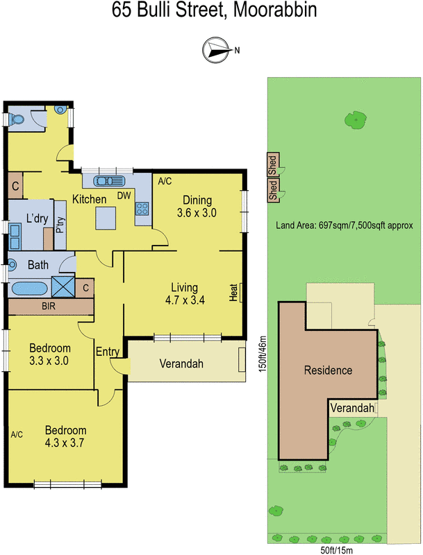 65 Bulli Street, Moorabbin VIC 3189 - Floorplan