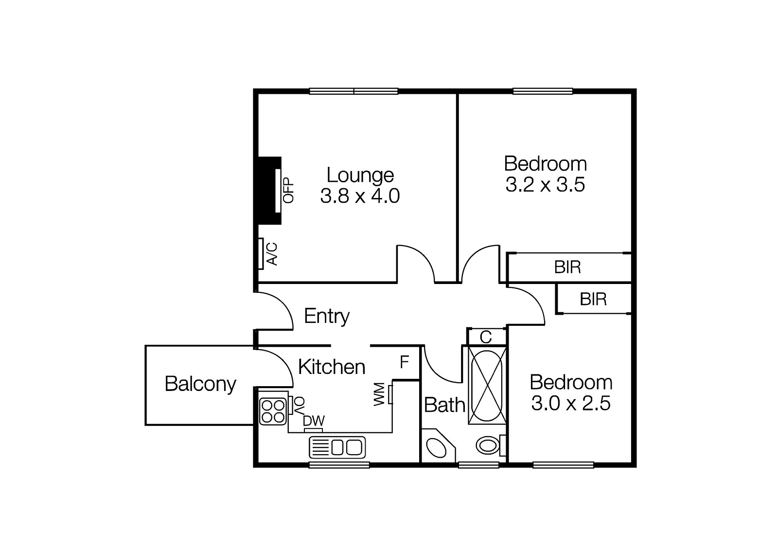 6/5 The Avenue, Balaclava VIC 3183 - Floorplan