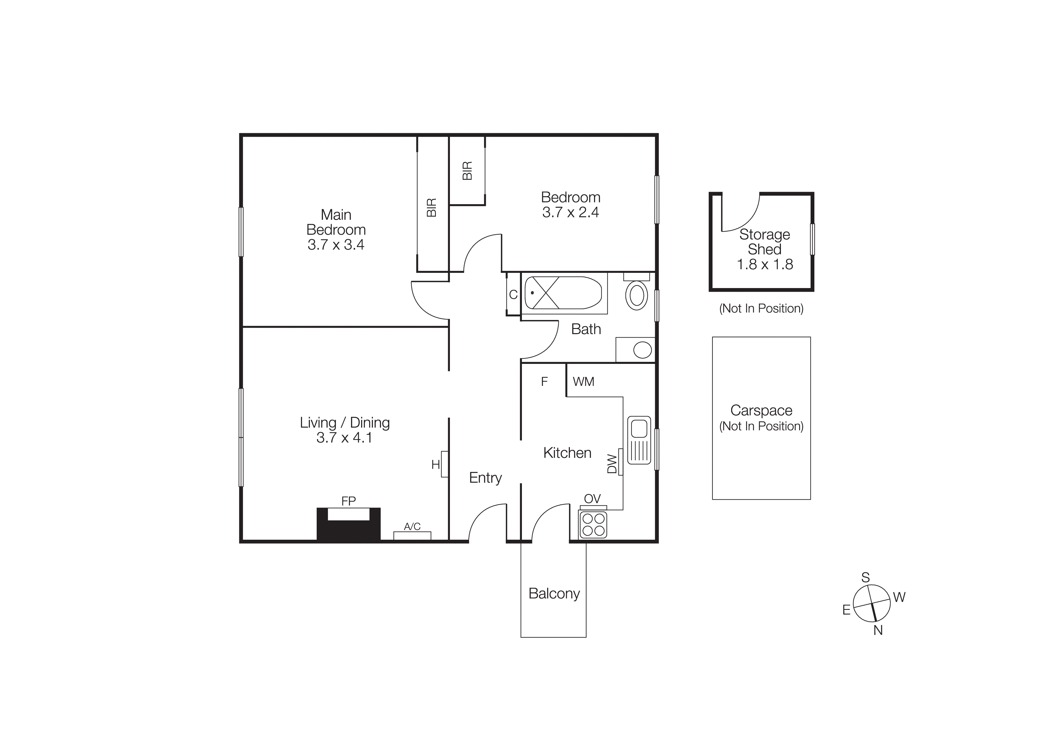 6/5 The Avenue, Balaclava VIC 3183 - Floorplan
