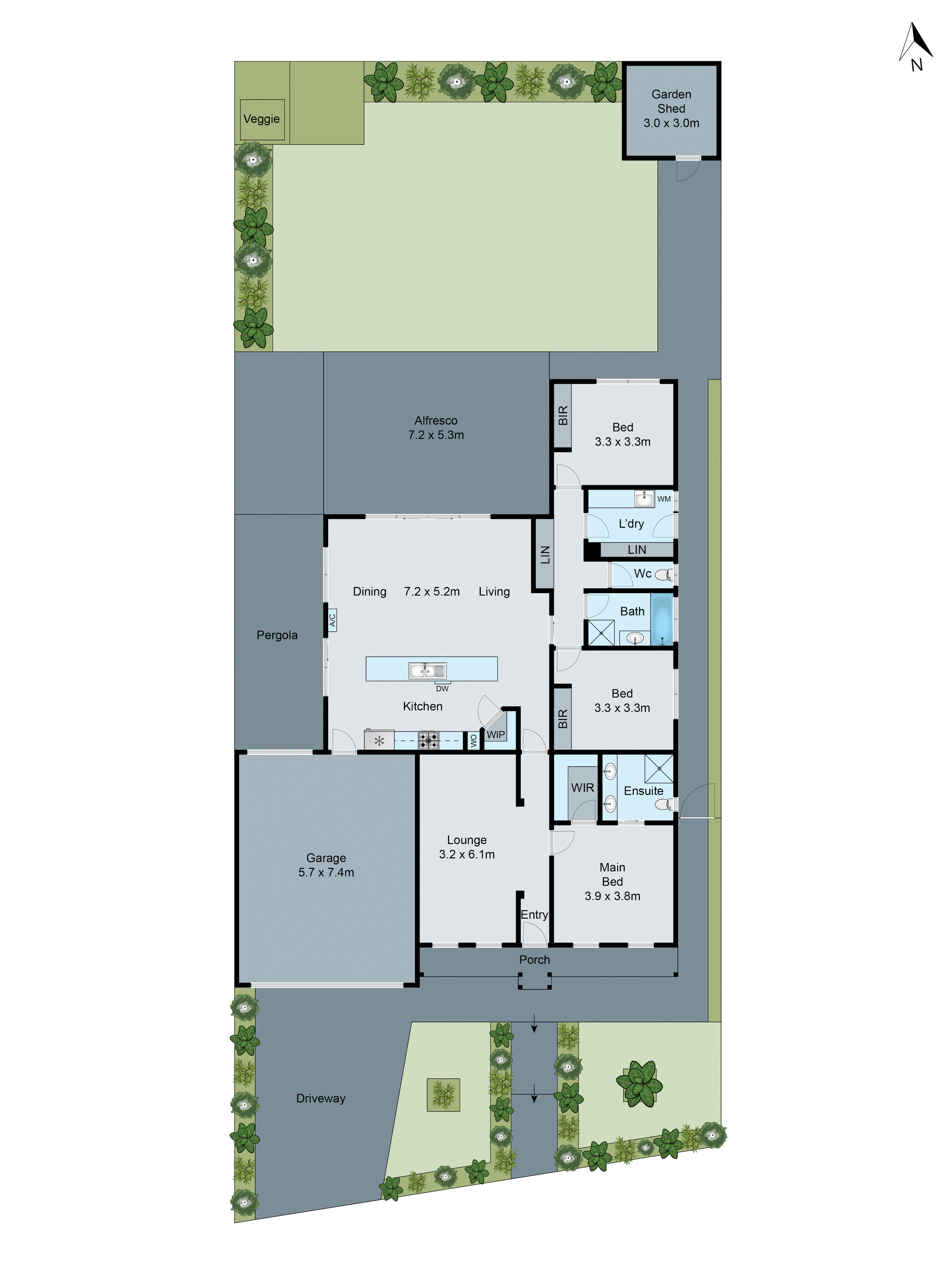 65 Willesden Drive, Waurn Ponds VIC 3216 - Floorplan