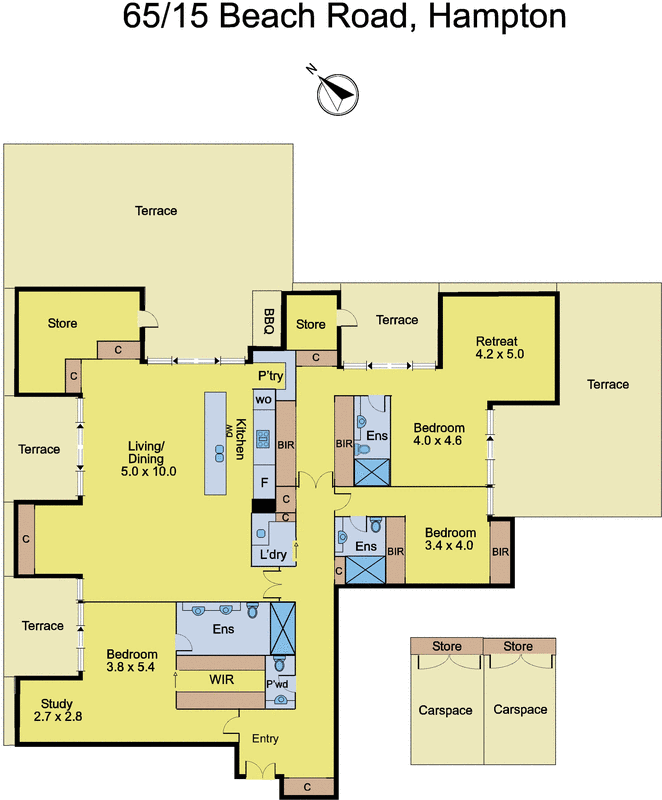 65/15 Beach Road, Hampton VIC 3188 - Floorplan