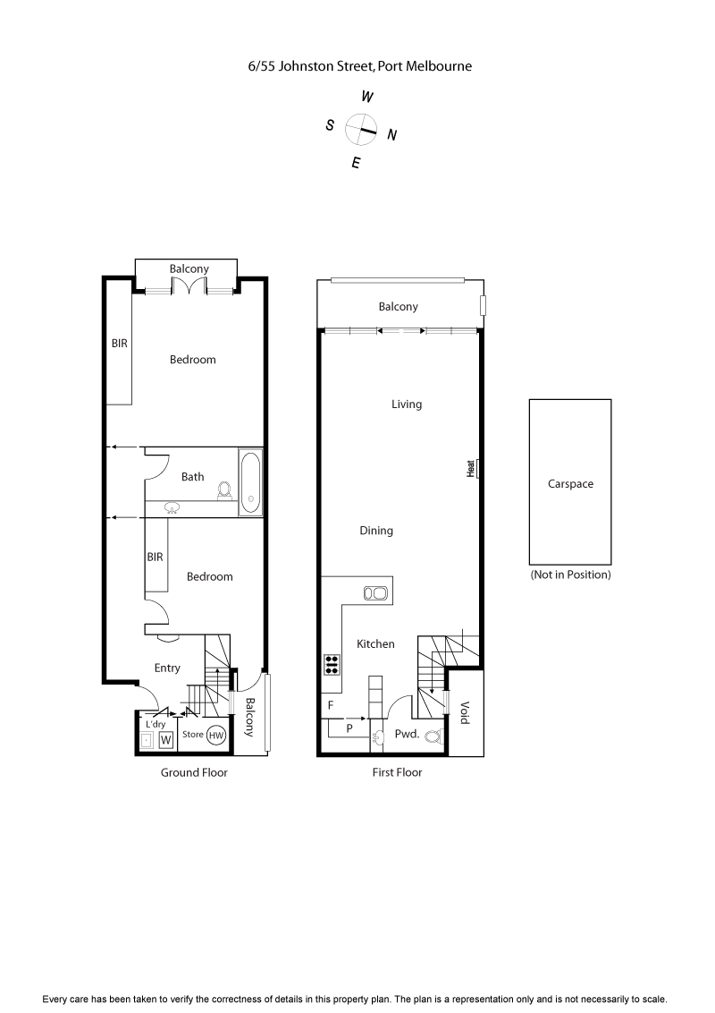 6/55 Johnston Street, PORT MELBOURNE VIC 3207 - Floorplan