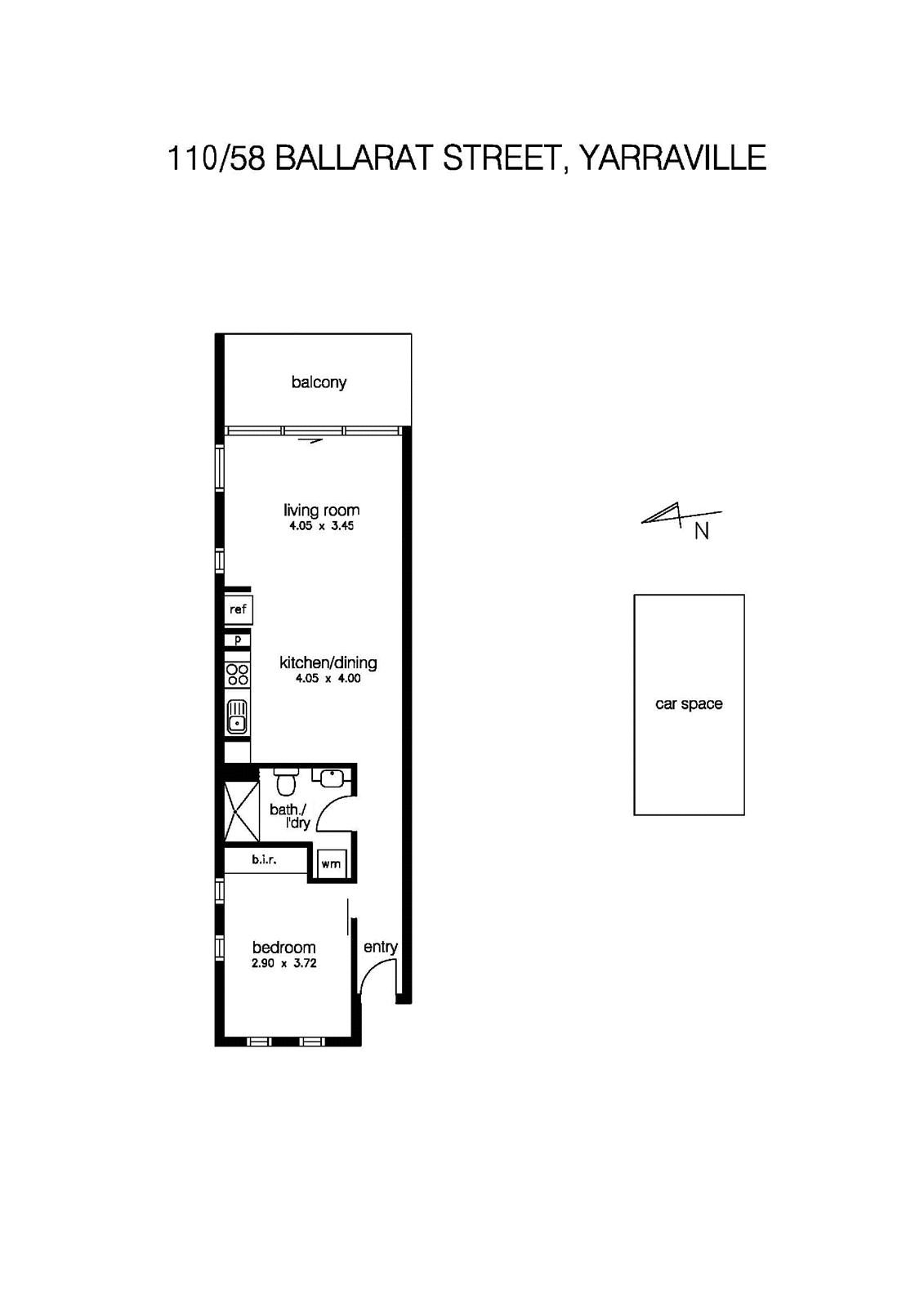 6/58 Ballarat Street, YARRAVILLE VIC 3013 - Floorplan
