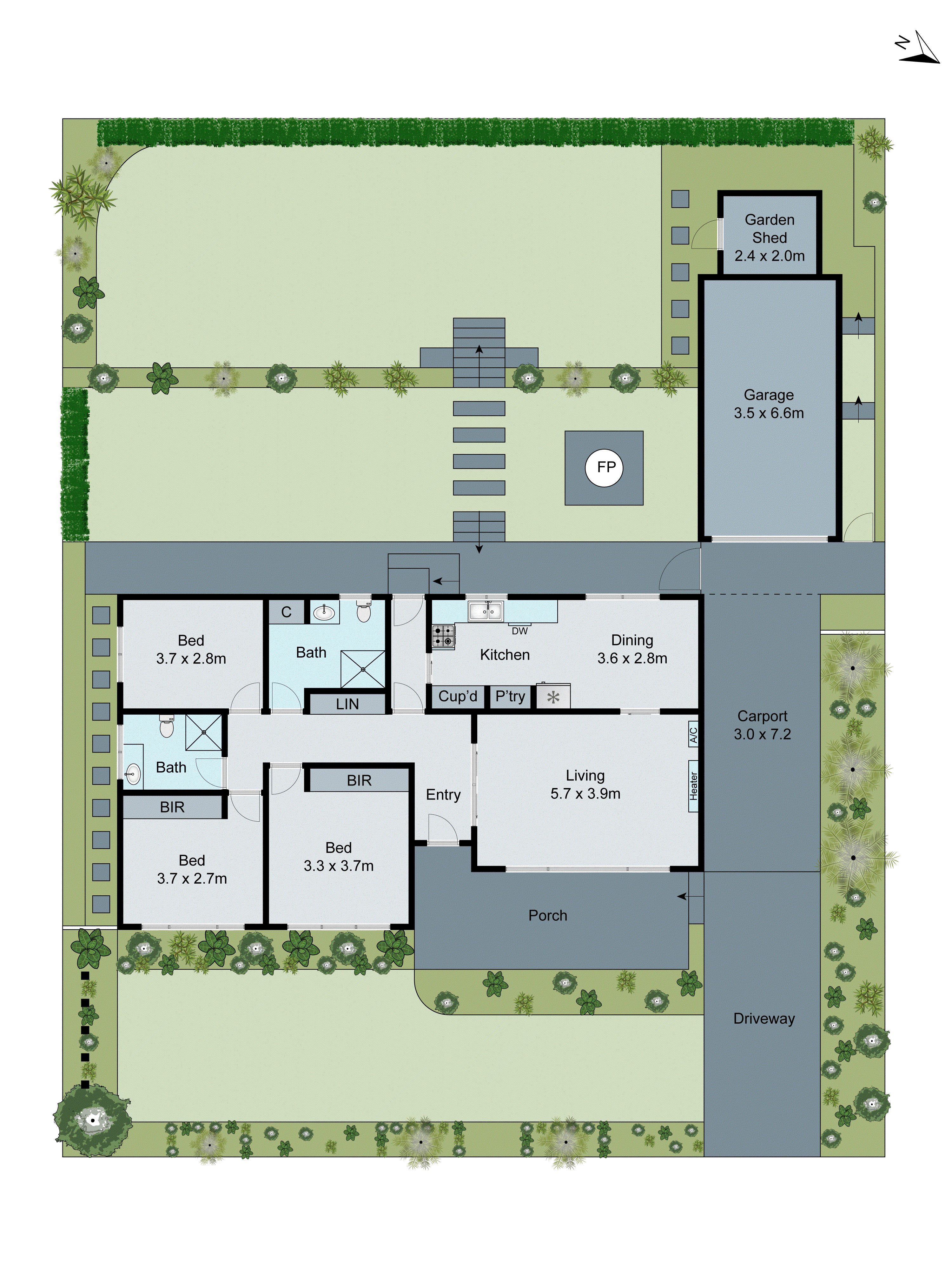 66 Belle Vue Avenue, Highton VIC 3216 - Floorplan