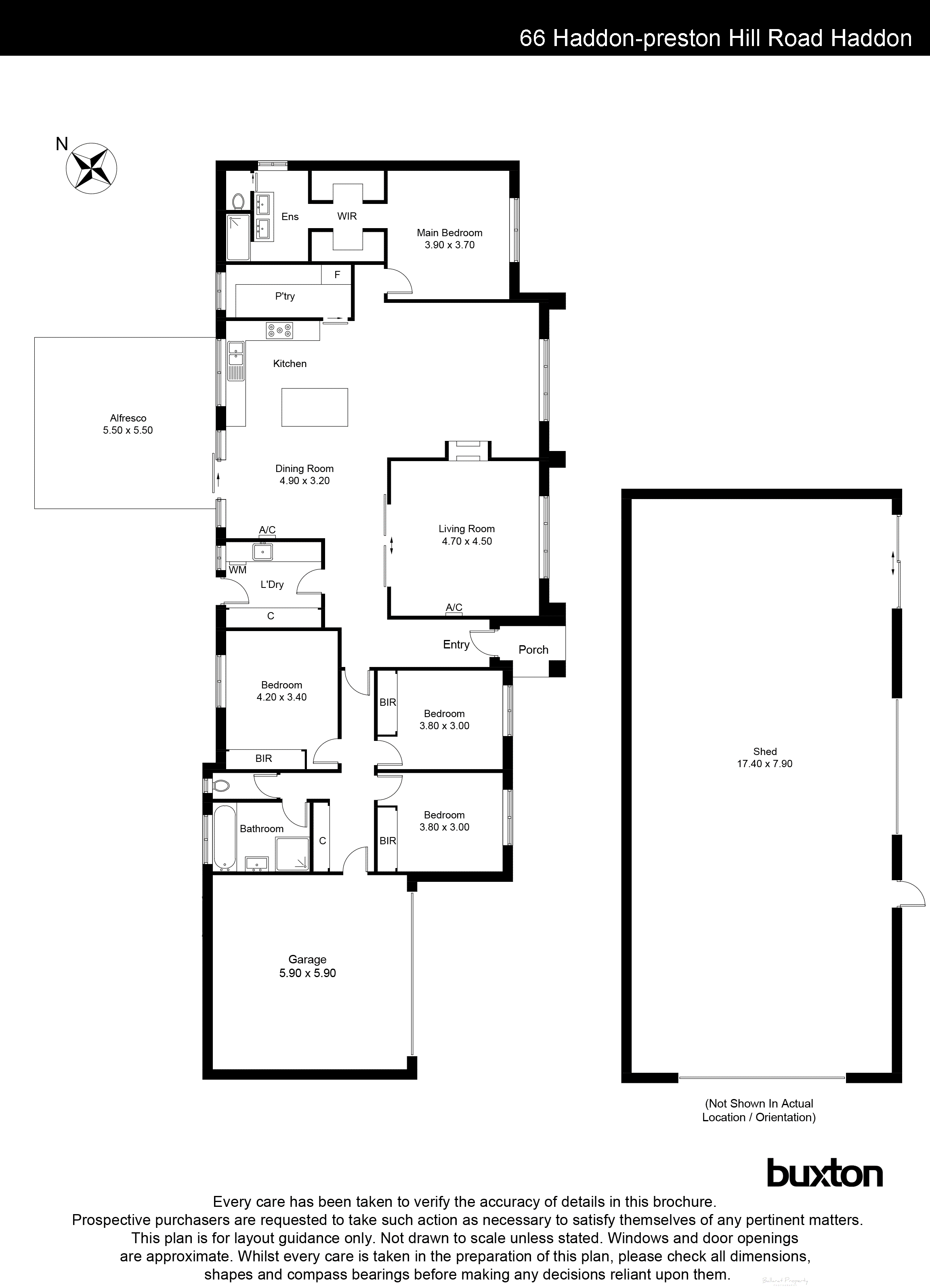 66 Haddon Preston Hill Road, Haddon VIC 3351 - Floorplan