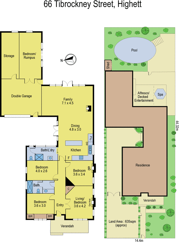 66 Tibrockney Street, Highett VIC 3190 - Floorplan