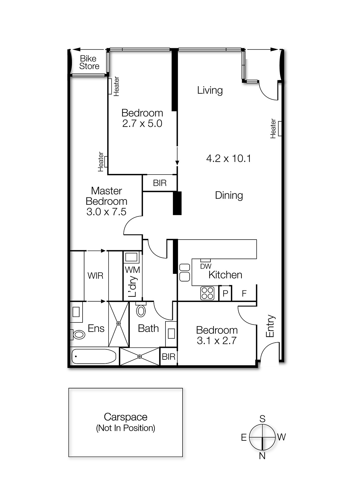 6/60 Siddeley Street, Docklands VIC 3008 - Floorplan