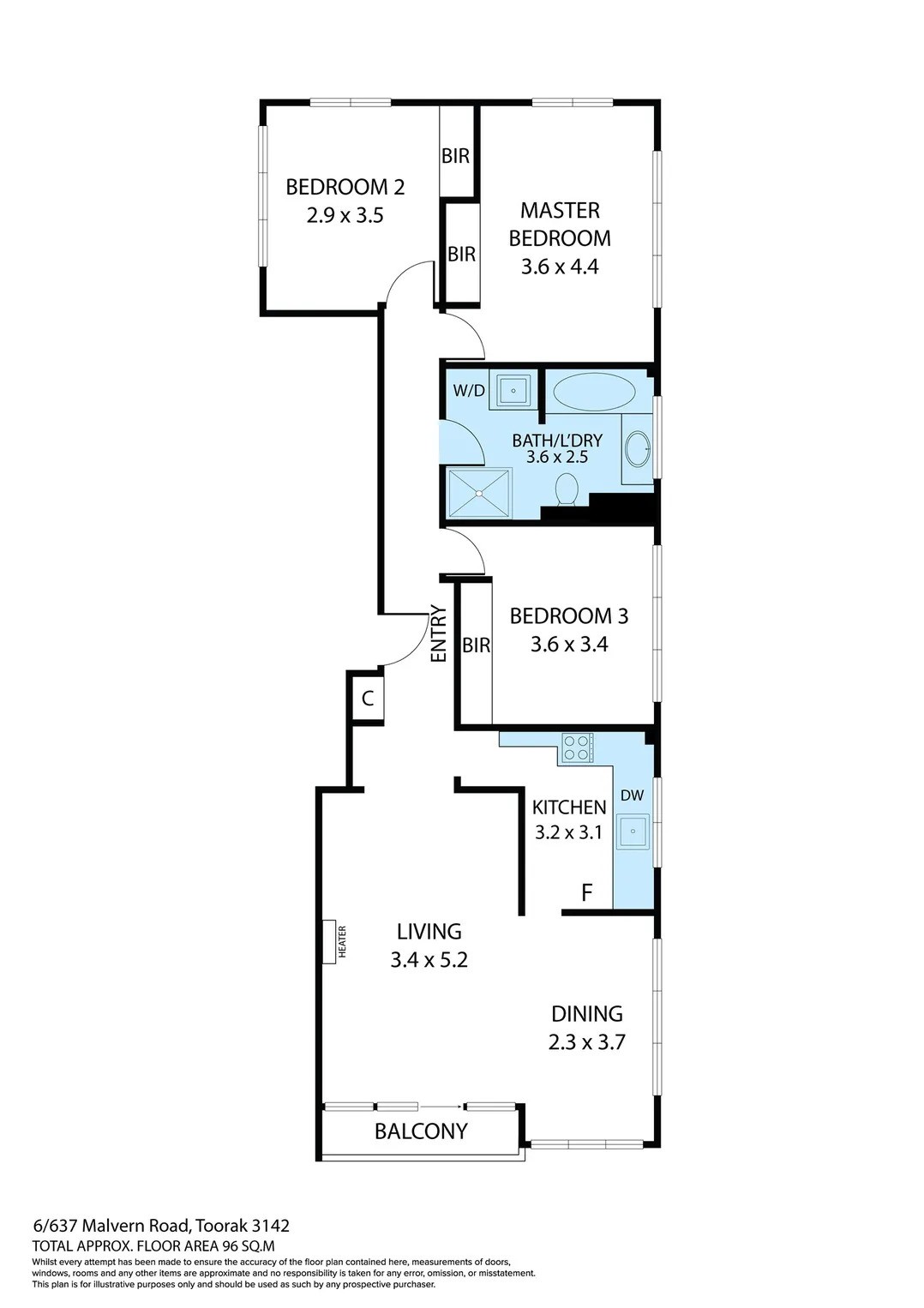 6/637 Malvern Road, Toorak VIC 3142 - Floorplan