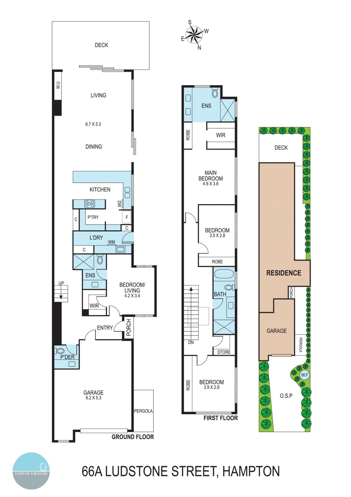 66A Ludstone Street, Hampton VIC 3188 - Floorplan