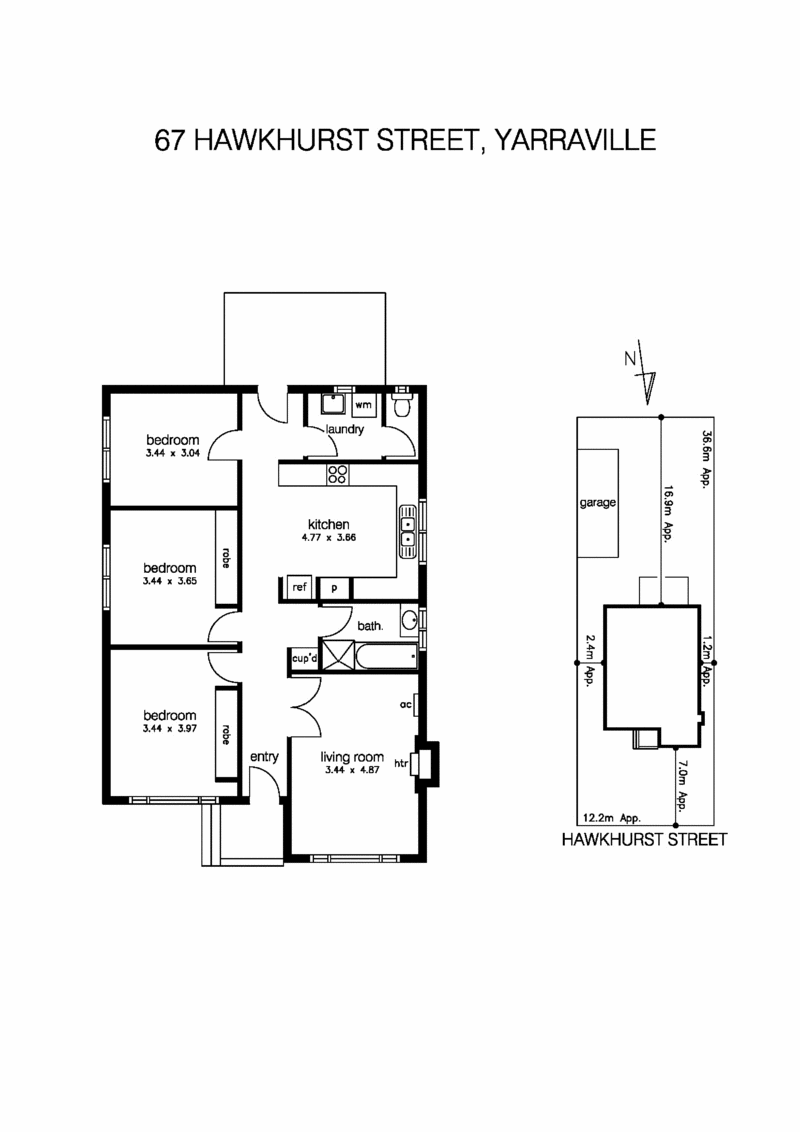 67 Hawkhurst Street, YARRAVILLE VIC 3013 - Floorplan