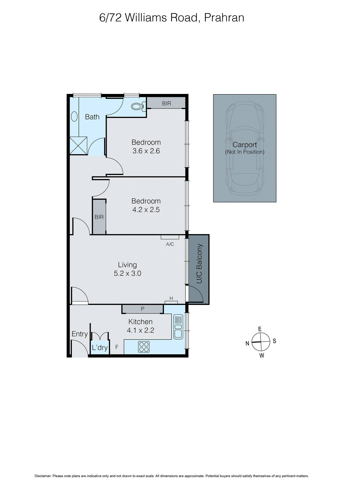 6/72 Williams Road, Prahran VIC 3181 - Floorplan