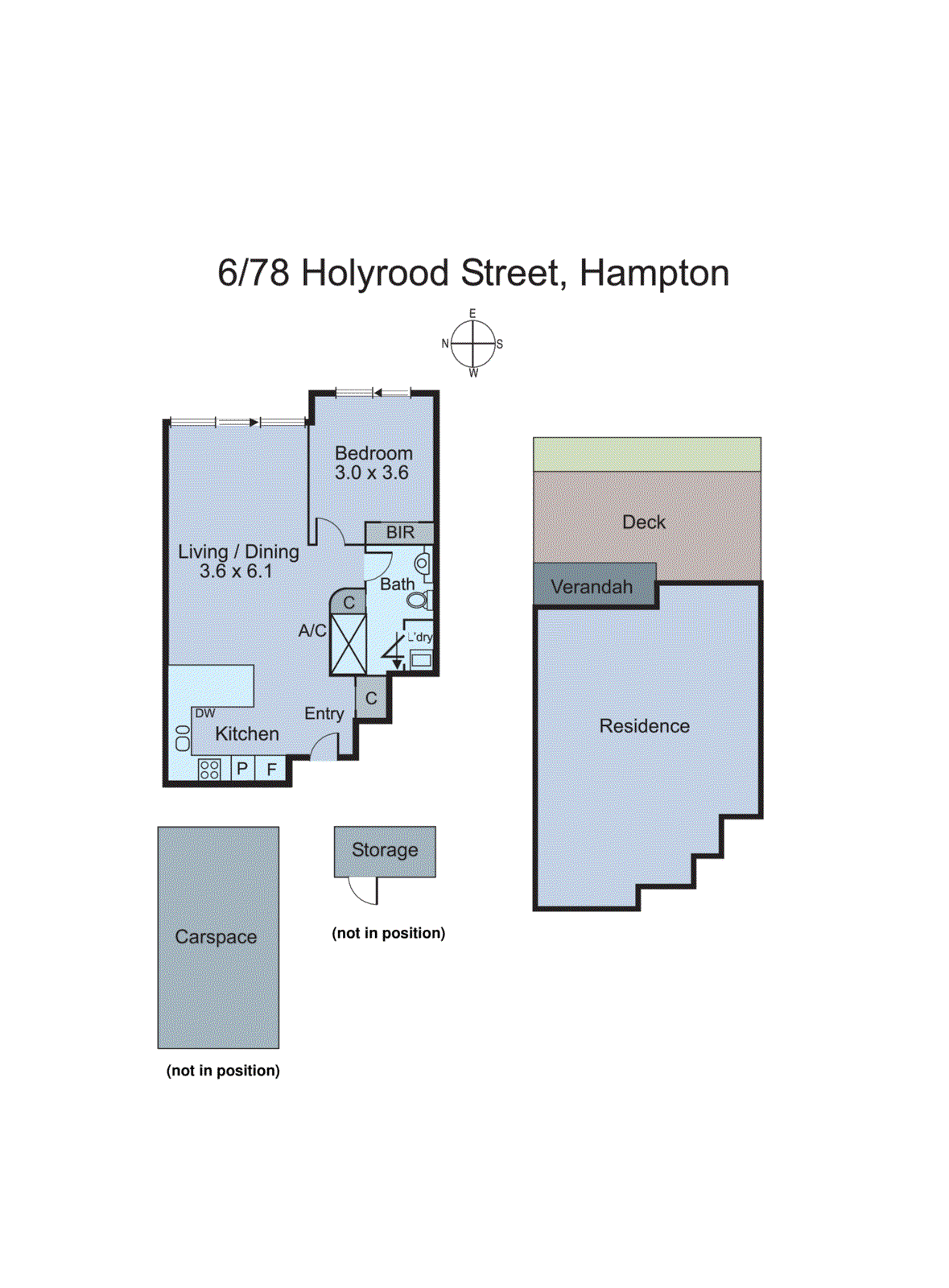 6/78 Holyrood Street, Hampton VIC 3188 - Floorplan