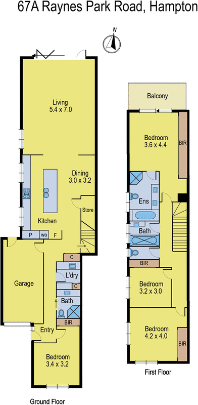 67a Raynes Park Road, Hampton VIC 3188 - Floorplan