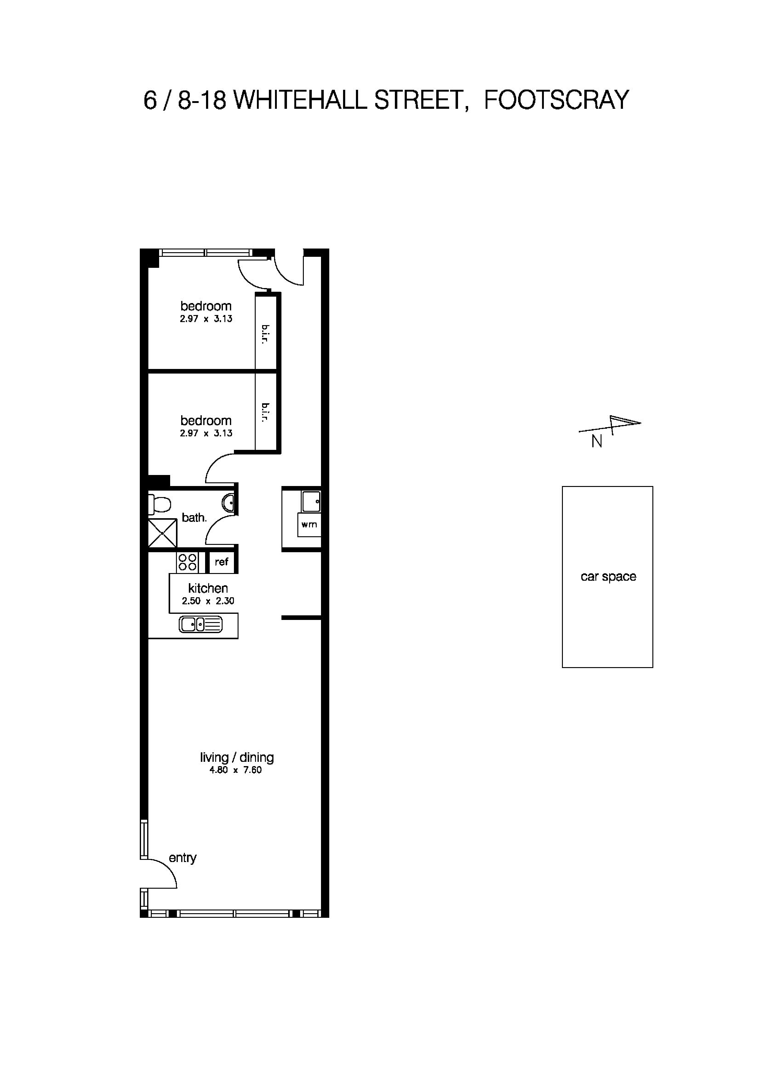 6/8-18 Whitehall Street, FOOTSCRAY VIC 3011 - Floorplan