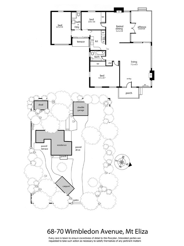 68-70 Wimbledon Avenue, MOUNT ELIZA VIC 3930 - Floorplan