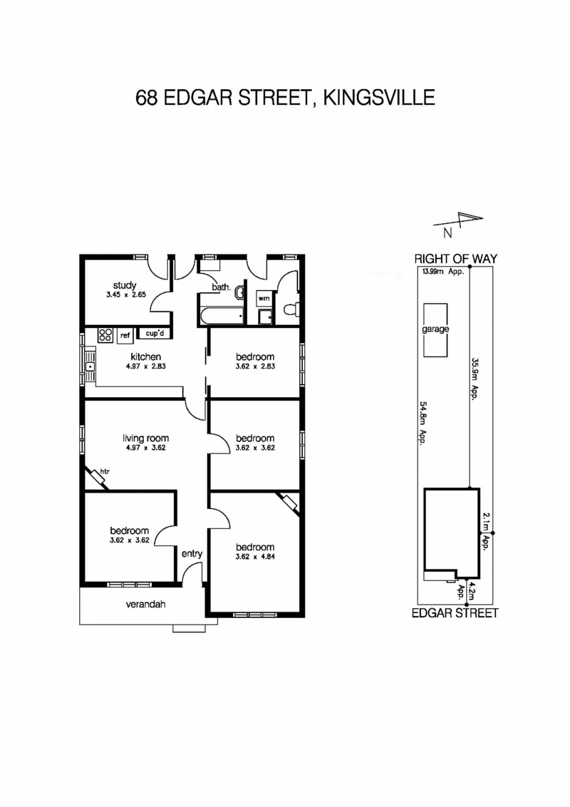 68 Edgar Street, KINGSVILLE VIC 3012 - Floorplan