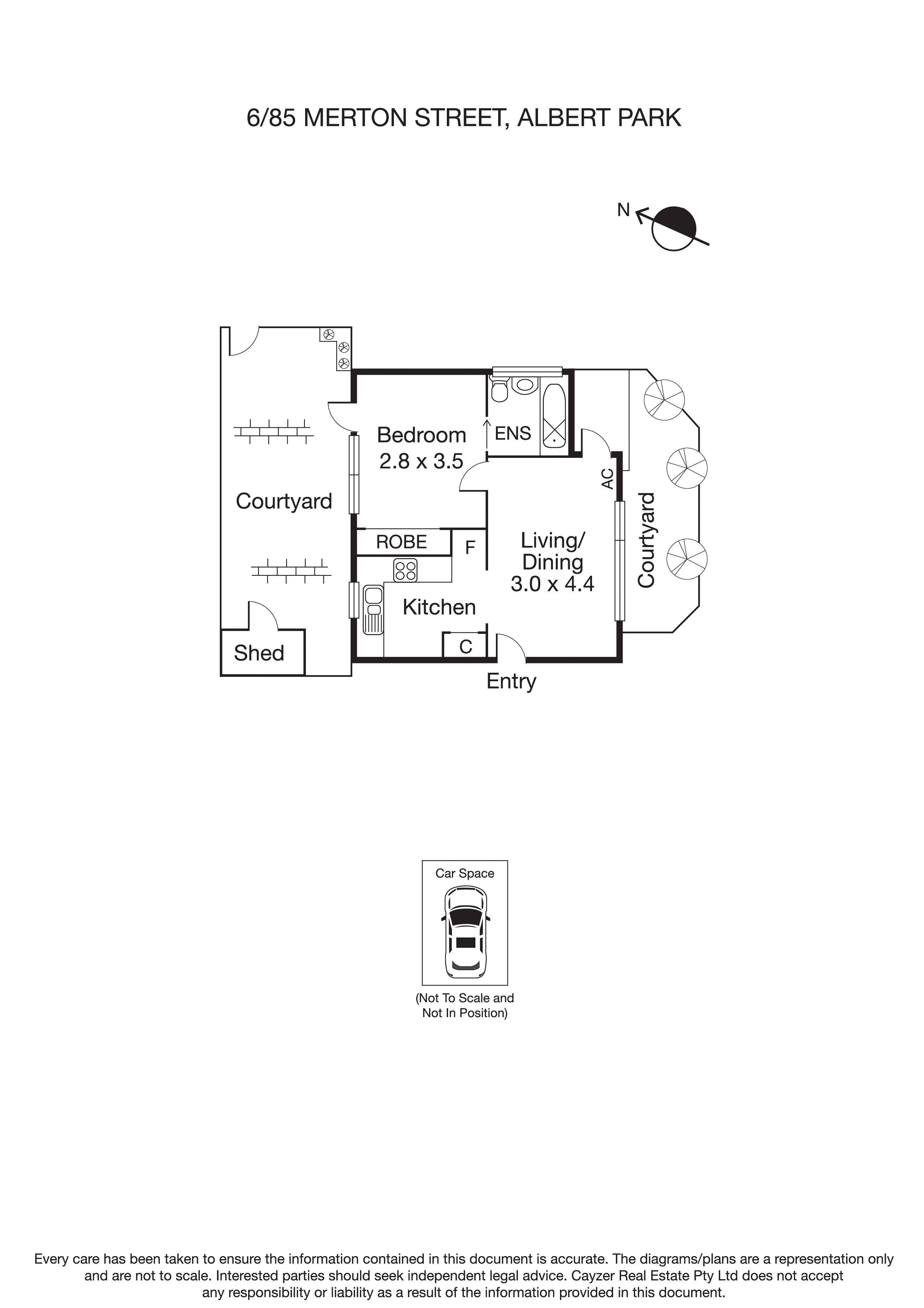 6/85 Merton Street, ALBERT PARK VIC 3206 - Floorplan