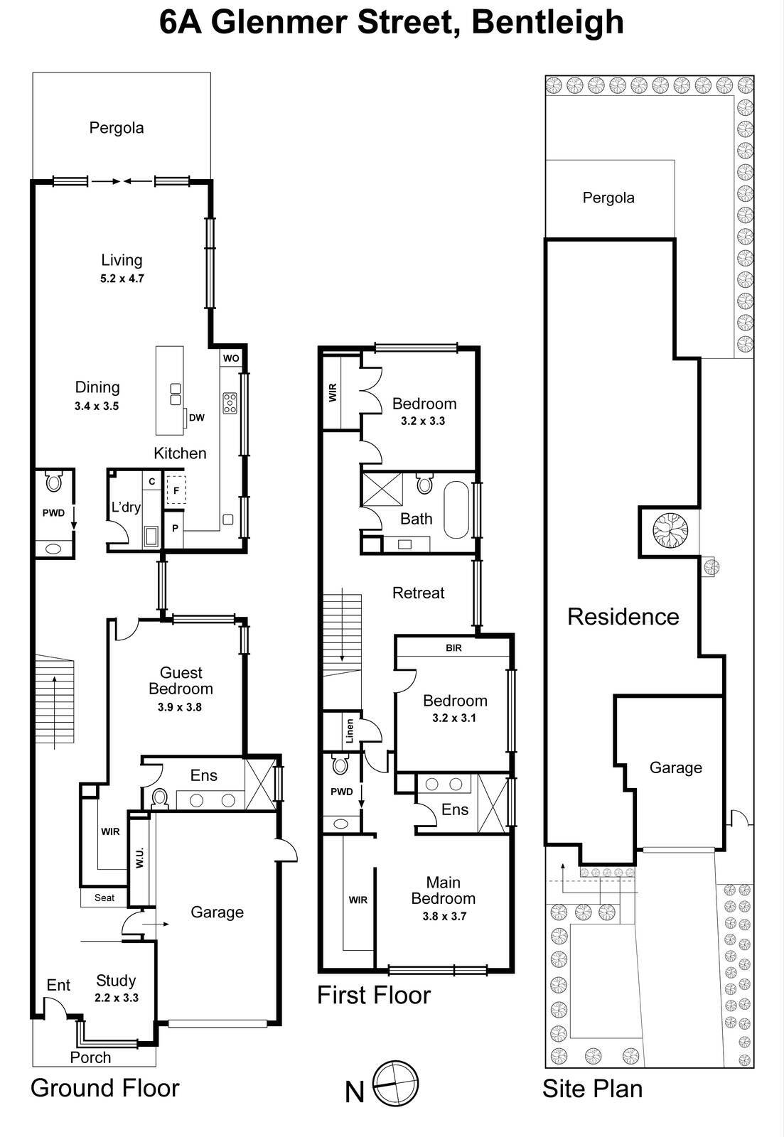 6A Glenmer Street, Bentleigh VIC 3204 - Floorplan