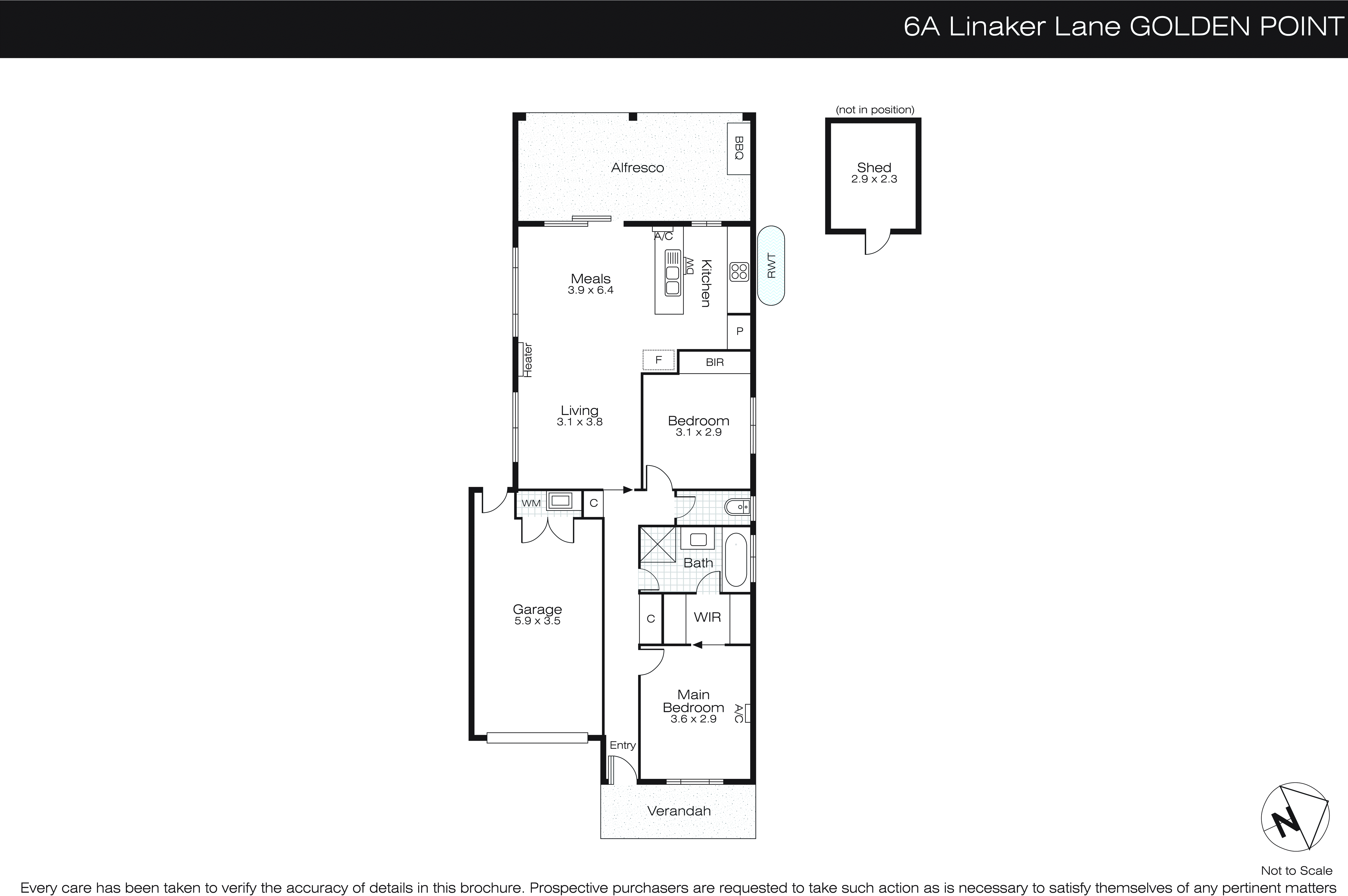 6A Linaker Lane, Golden Point VIC 3350 - Floorplan
