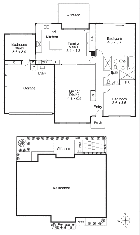 6a Ocean Street, Hampton VIC 3188 - Floorplan