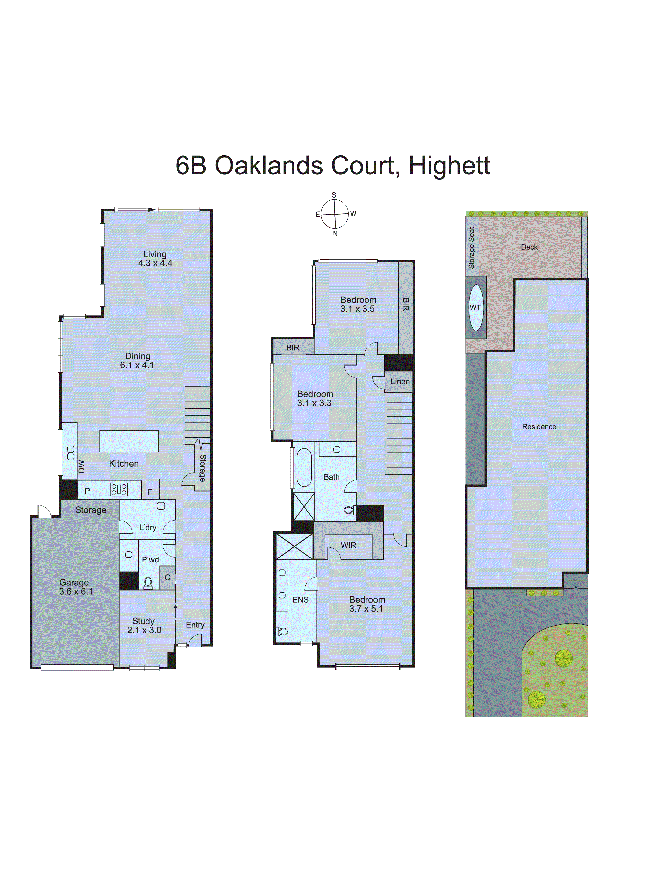 6B Oaklands Court, Highett VIC 3190 - Floorplan