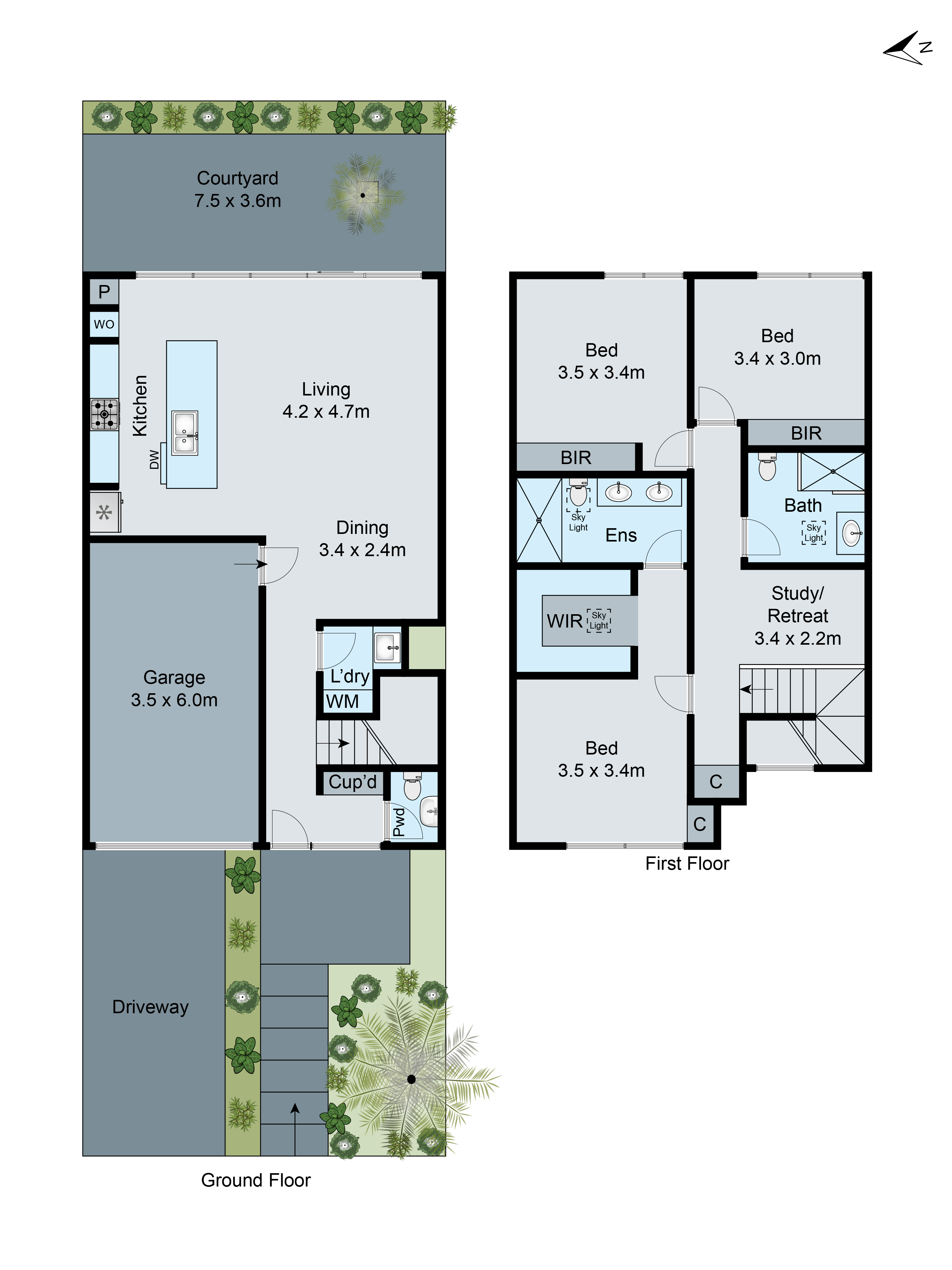 6B Rosella Street, MURRUMBEENA VIC 3163 - Floorplan