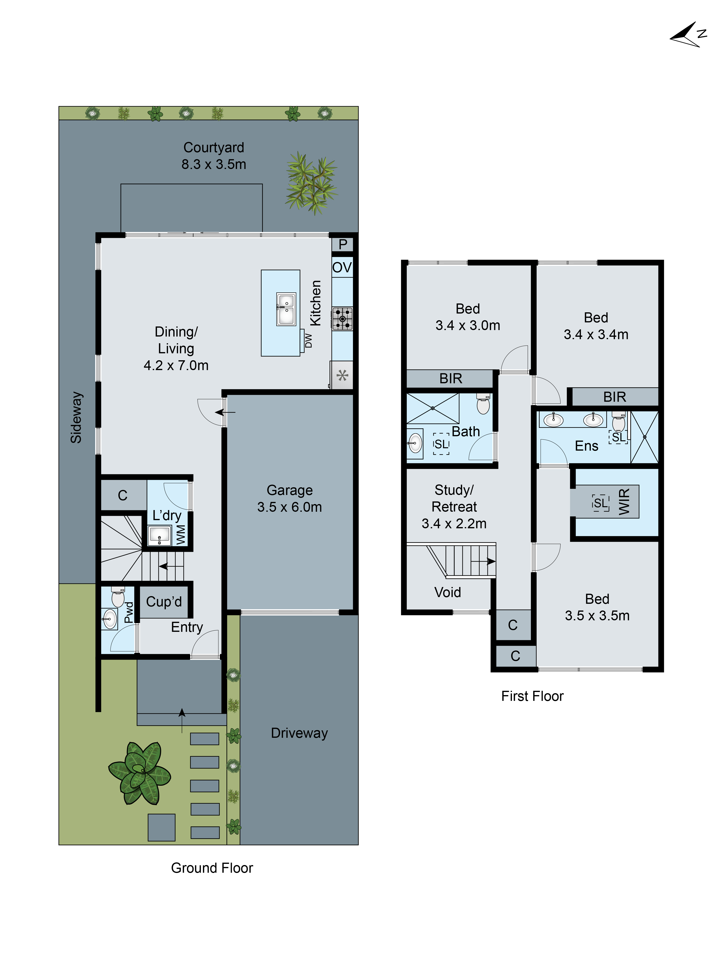 6C Rosella Street, MURRUMBEENA VIC 3163 - Floorplan