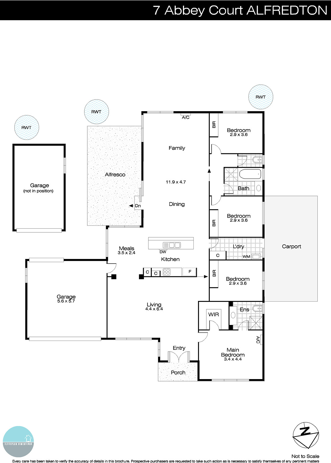 7 Abbey Court, Alfredton VIC 3350 - Floorplan