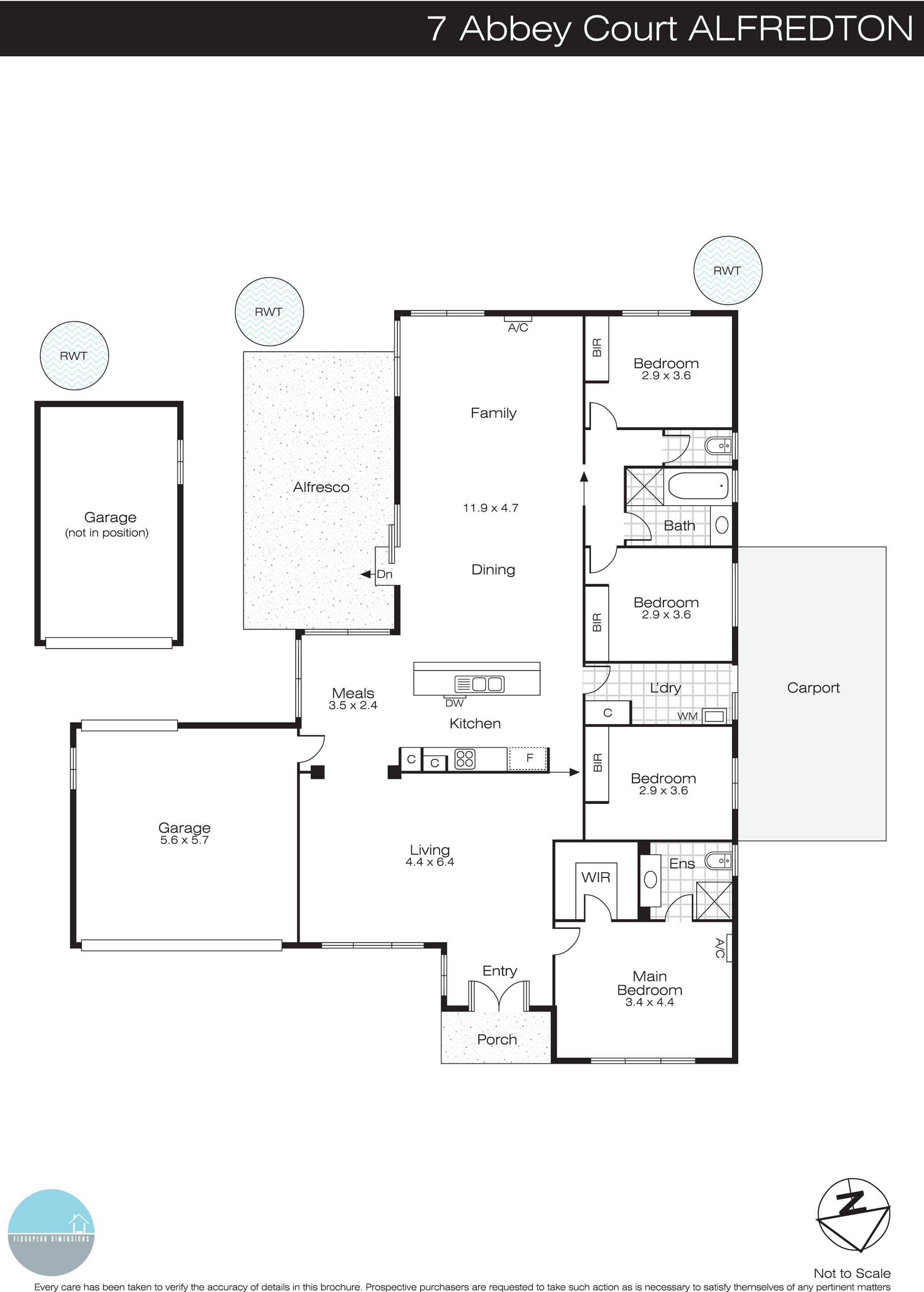7 Abbey Court, Alfredton VIC 3350 - Floorplan