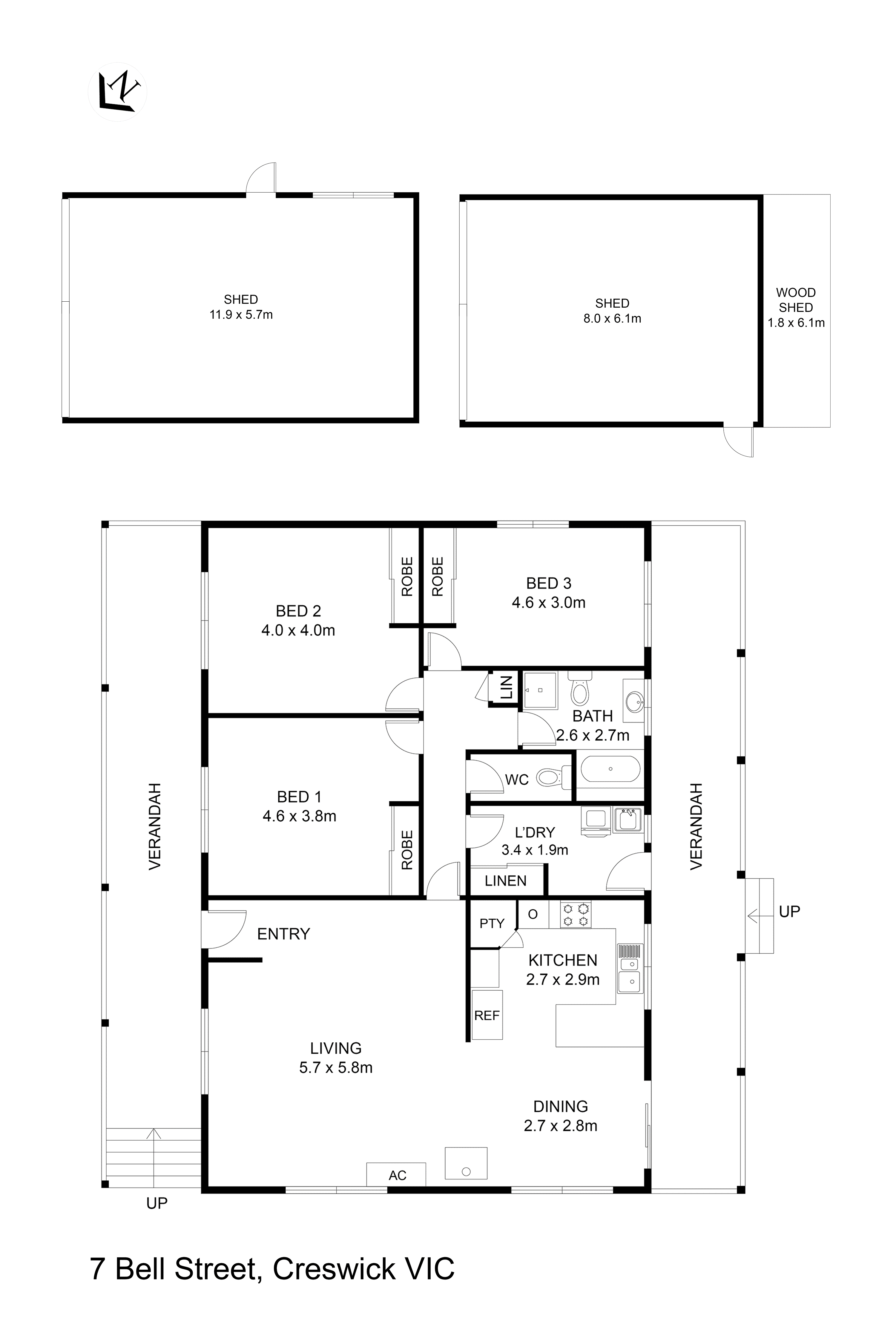 7 Bell Street, Creswick VIC 3363 - Floorplan