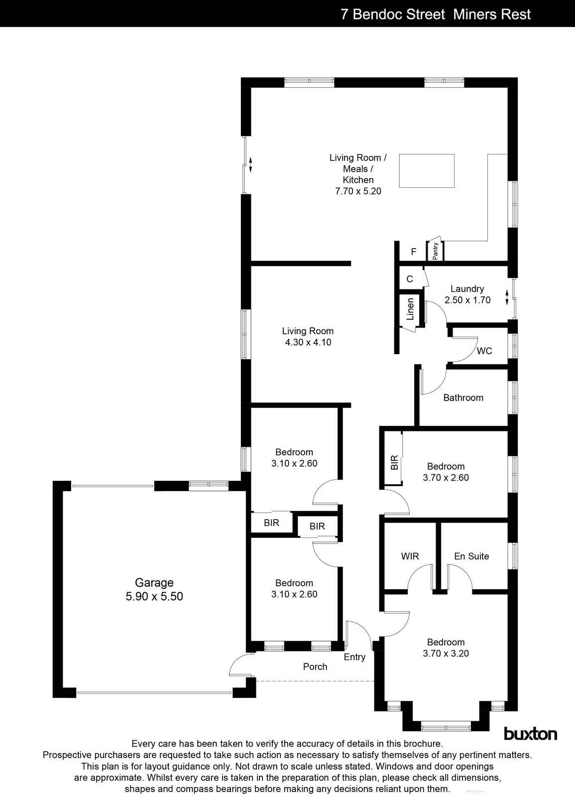 7 Bendoc Street, Miners Rest VIC 3352 - Floorplan
