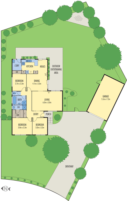 7 Cascade Court, Noble Park North VIC 3174 - Floorplan
